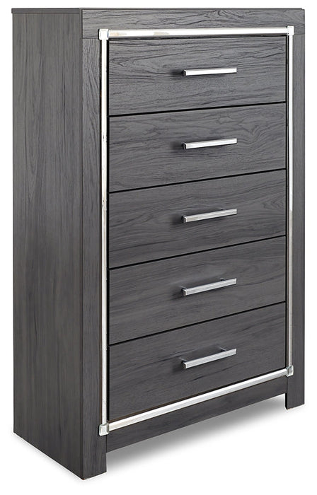 Lodanna Full Panel Bed with Mirrored Dresser, Chest and Nightstand Homeline Furniture