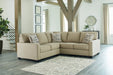 Lucina 2-Piece Sectional with Ottoman Homeline Furniture