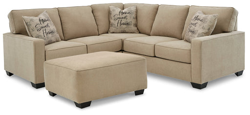 Lucina 2-Piece Sectional with Ottoman Homeline Furniture