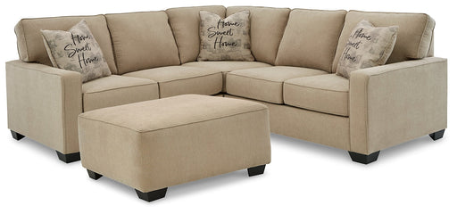 Lucina 2-Piece Sectional with Ottoman Homeline Furniture