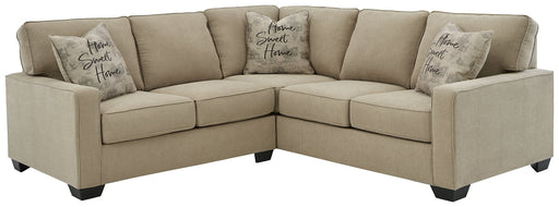 Lucina 2-Piece Sectional with Ottoman Homeline Furniture