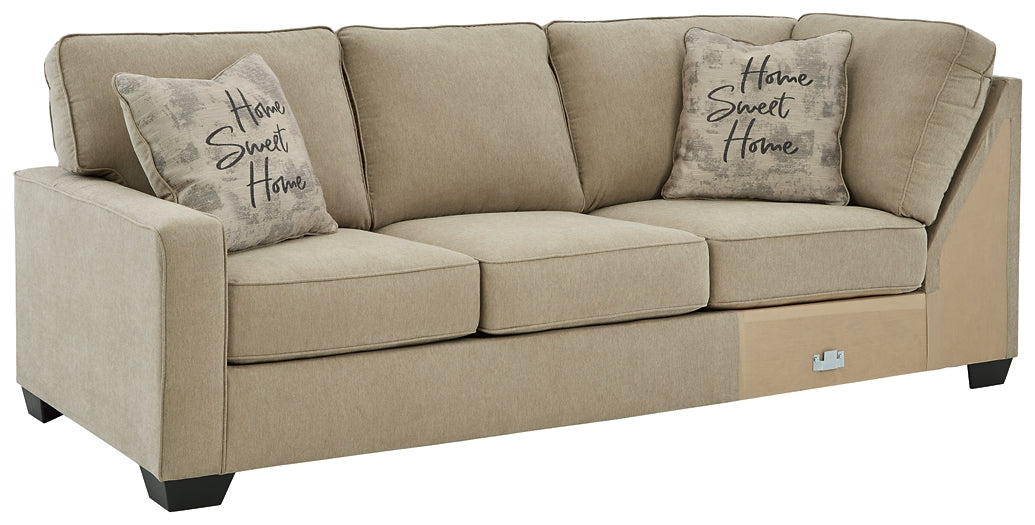 Lucina 3-Piece Sectional with Ottoman Homeline Furniture