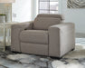 Mabton PWR Recliner/ADJ Headrest Homeline Furniture