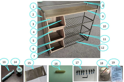 Maccenet Shoe Rack Homeline Furniture