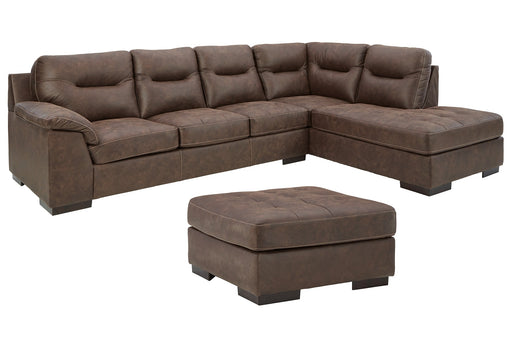 Maderla 2-Piece Sectional with Ottoman Homeline Furniture