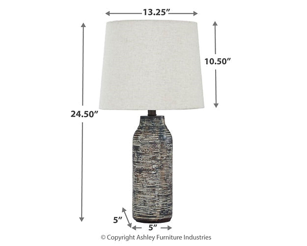 Mahima Paper Table Lamp (2/CN) Homeline Furniture