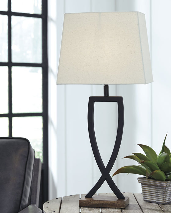 Makara Metal Table Lamp (2/CN) Homeline Furniture