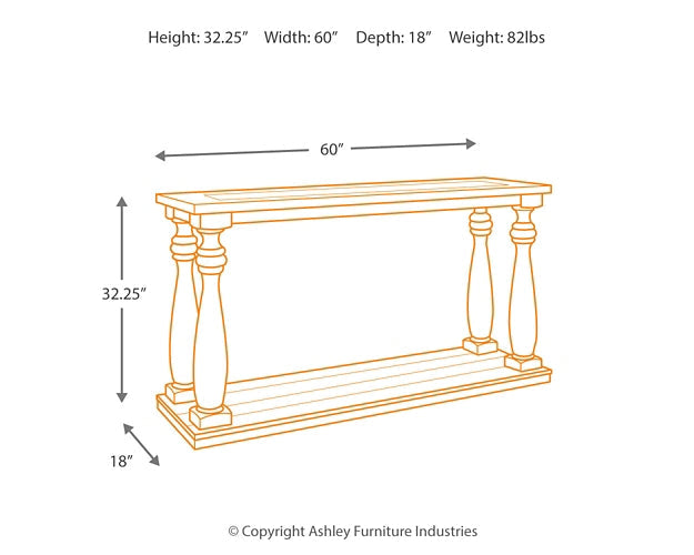 Mallacar Sofa Table Homeline Furniture