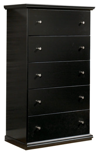 Maribel Full Panel Bed with Mirrored Dresser, Chest and 2 Nightstands Homeline Furniture