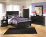 Maribel Full Panel Bed with Mirrored Dresser, Chest and 2 Nightstands Homeline Furniture