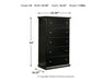 Maribel Full Panel Bed with Mirrored Dresser, Chest and 2 Nightstands Homeline Furniture