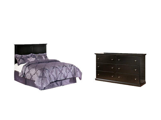 Maribel Full Panel Headboard with Dresser Homeline Furniture