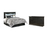 Maribel King/California King Panel Headboard with Dresser Homeline Furniture