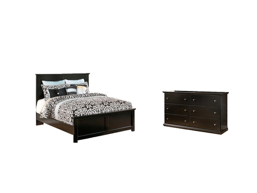 Maribel King Panel Bed with Dresser Homeline Furniture