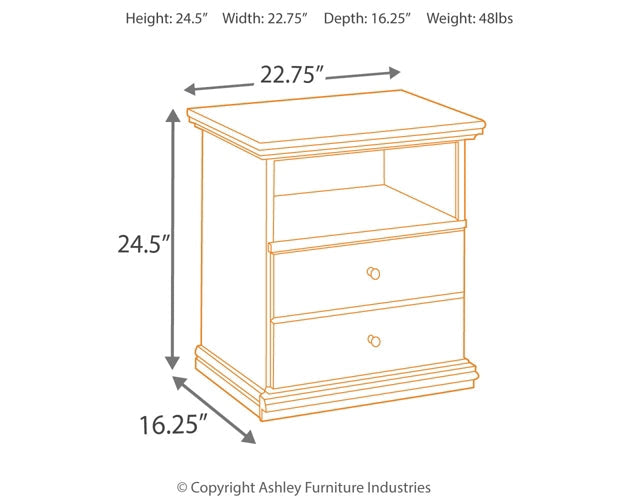 Maribel One Drawer Night Stand Homeline Furniture