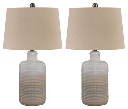 Marnina Ceramic Table Lamp (2/CN) Homeline Furniture