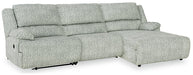 McClelland 3-Piece Reclining Sectional with Chaise Homeline Furniture