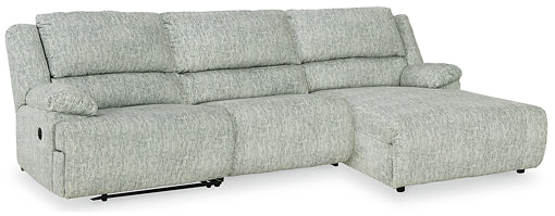 McClelland 3-Piece Reclining Sectional with Chaise Homeline Furniture