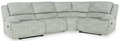 McClelland 4-Piece Reclining Sectional Homeline Furniture