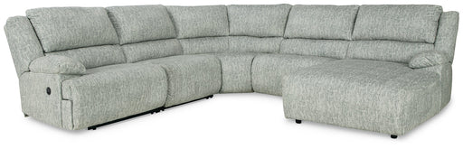 McClelland 5-Piece Reclining Sectional with Chaise Homeline Furniture