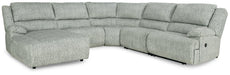 McClelland 5-Piece Reclining Sectional with Chaise Homeline Furniture