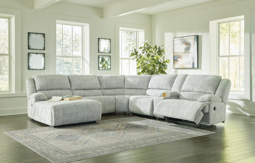 McClelland 6-Piece Reclining Sectional with Chaise Homeline Furniture