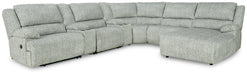 McClelland 7-Piece Reclining Sectional with Chaise Homeline Furniture