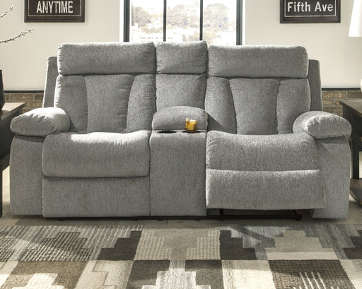 Mitchiner DBL Rec Loveseat w/Console Homeline Furniture