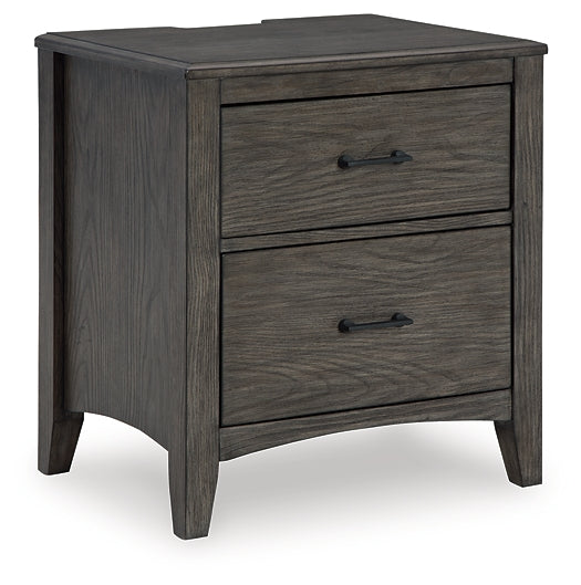 Montillan Two Drawer Night Stand Homeline Furniture