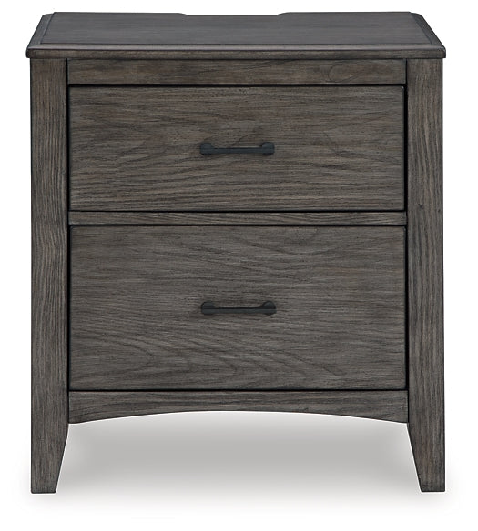 Montillan Two Drawer Night Stand Homeline Furniture