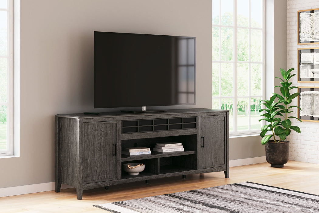 Montillan XL TV Stand w/Fireplace Option Homeline Furniture