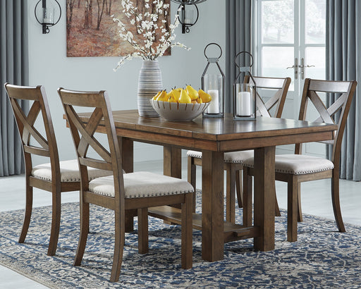 Moriville Dining Table and 4 Chairs Homeline Furniture