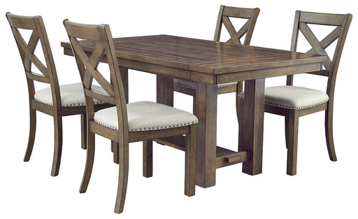 Moriville Dining Table and 4 Chairs Homeline Furniture