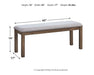 Moriville Dining Table and 4 Chairs and Bench Homeline Furniture