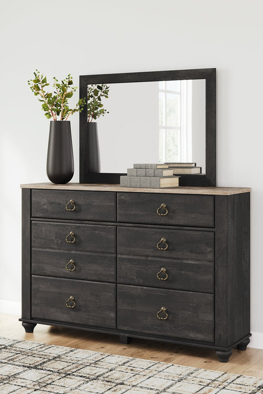 Nanforth Dresser and Mirror Homeline Furniture