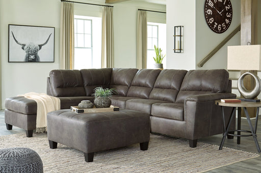 Navi 2-Piece Sectional with Ottoman Homeline Furniture