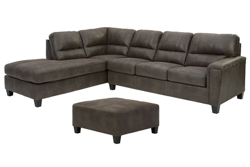 Navi 2-Piece Sectional with Ottoman Homeline Furniture