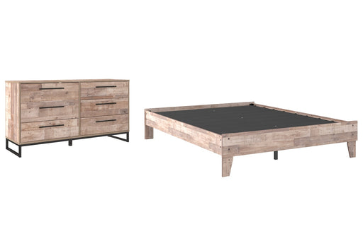 Neilsville Queen Platform Bed with Dresser Homeline Furniture