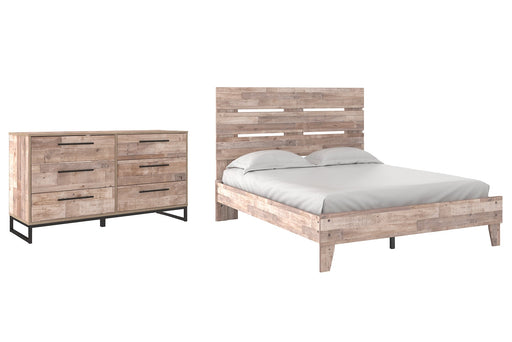 Neilsville Queen Platform Bed with Dresser Homeline Furniture