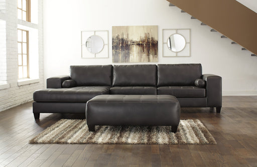 Nokomis 2-Piece Sectional with Ottoman Homeline Furniture