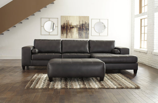 Nokomis 2-Piece Sectional with Ottoman Homeline Furniture