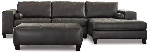 Nokomis 2-Piece Sectional with Ottoman Homeline Furniture