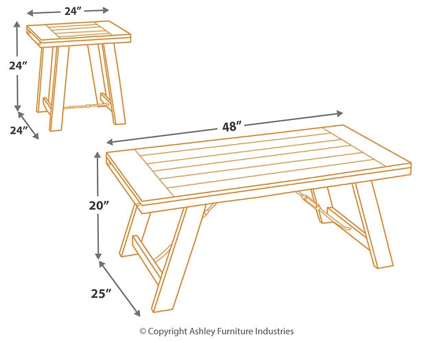 Noorbrook Occasional Table Set (3/CN) Homeline Furniture