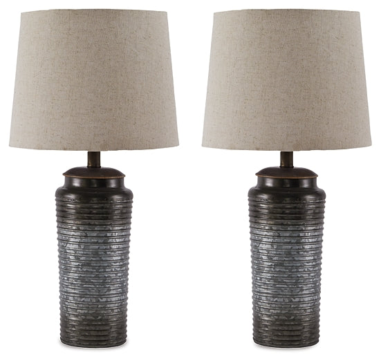 Norbert Metal Table Lamp (2/CN) Homeline Furniture