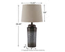 Norbert Metal Table Lamp (2/CN) Homeline Furniture