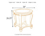 Norcastle Round End Table Homeline Furniture