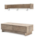 Oliah Bench with Coat Rack Homeline Furniture