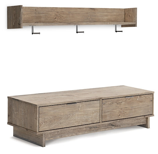 Oliah Bench with Coat Rack Homeline Furniture