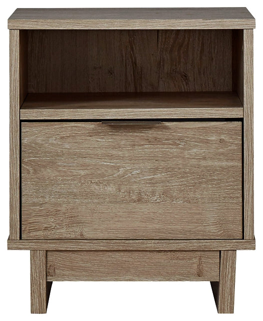 Oliah One Drawer Night Stand Homeline Furniture