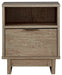 Oliah One Drawer Night Stand Homeline Furniture